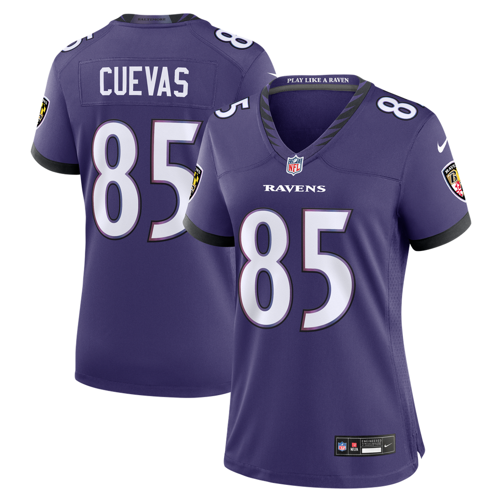 Josh Cuevas Baltimore Ravens Women's Team Game Jersey - Purple