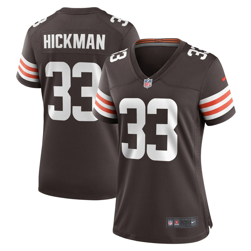 Ronnie Hickman Cleveland Browns Women's Team Game Jersey - Brown