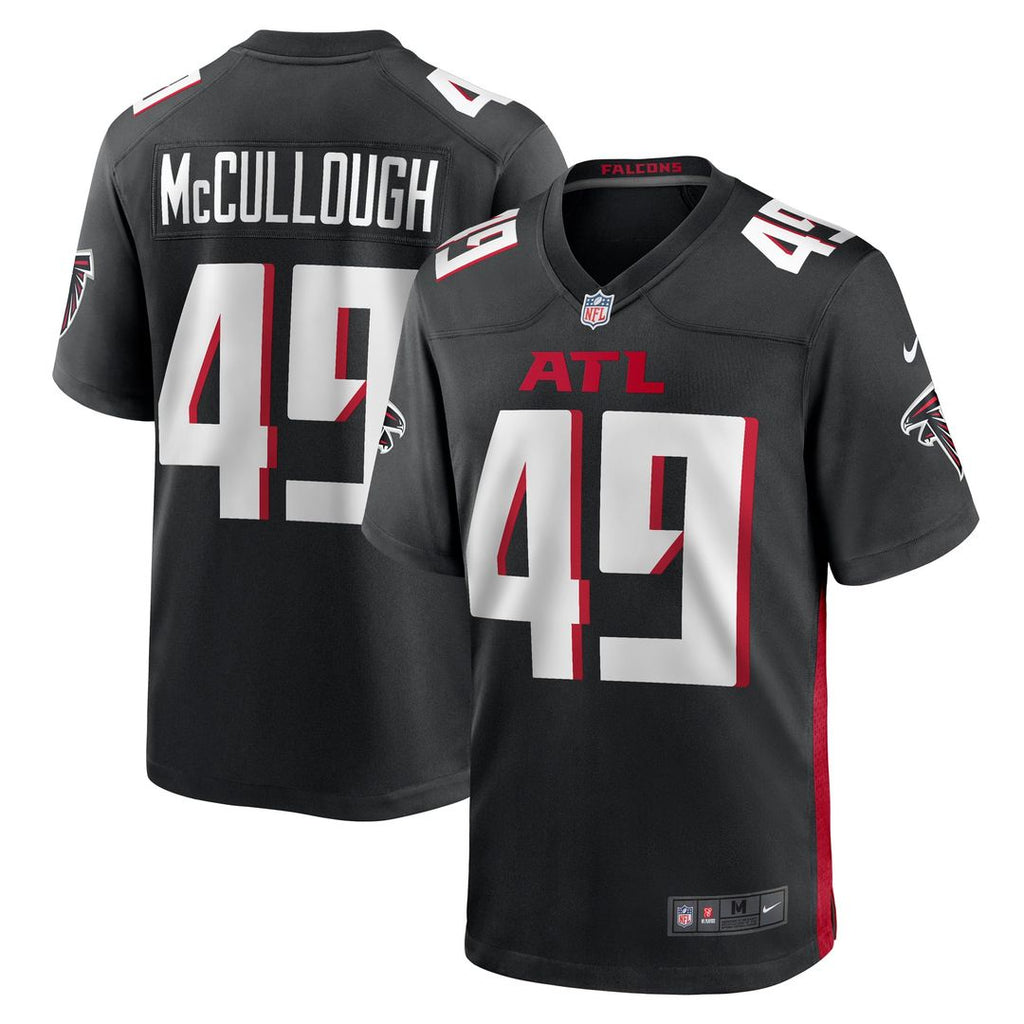 Liam McCullough Atlanta Falcons Team Game Jersey - Black