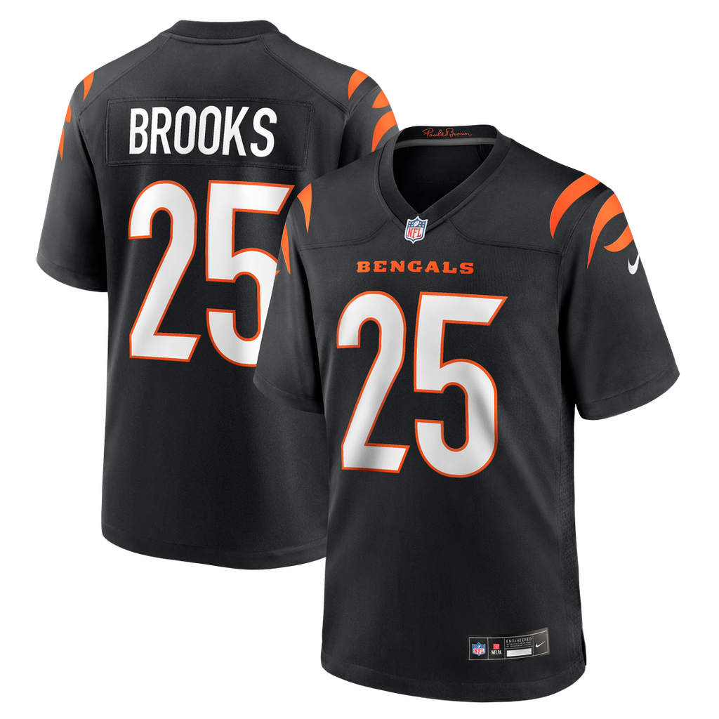 Tahj Brooks Cincinnati Bengals Team Game Jersey - Black