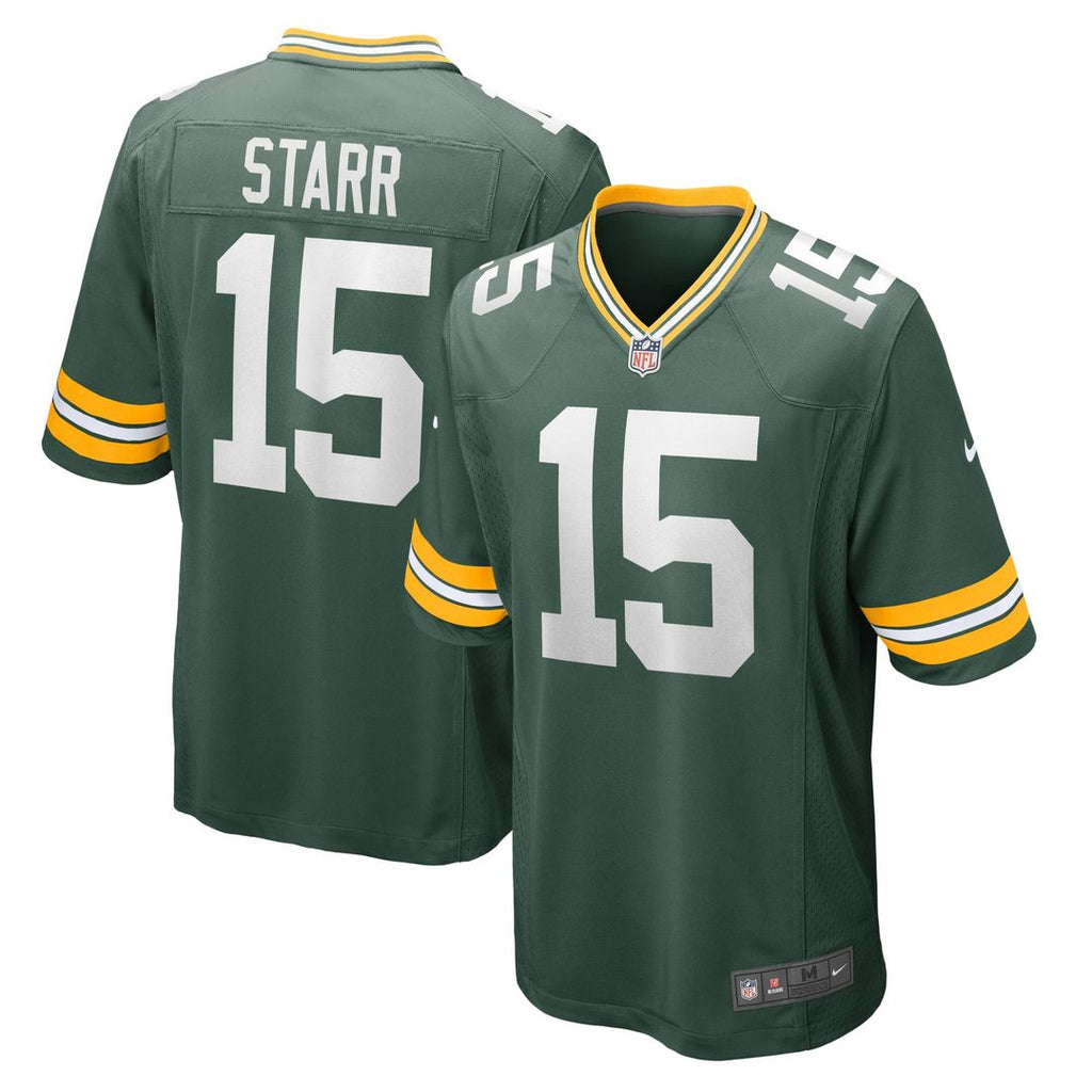 Bart Starr Green Bay Packers Retired Player Game Jersey - Green