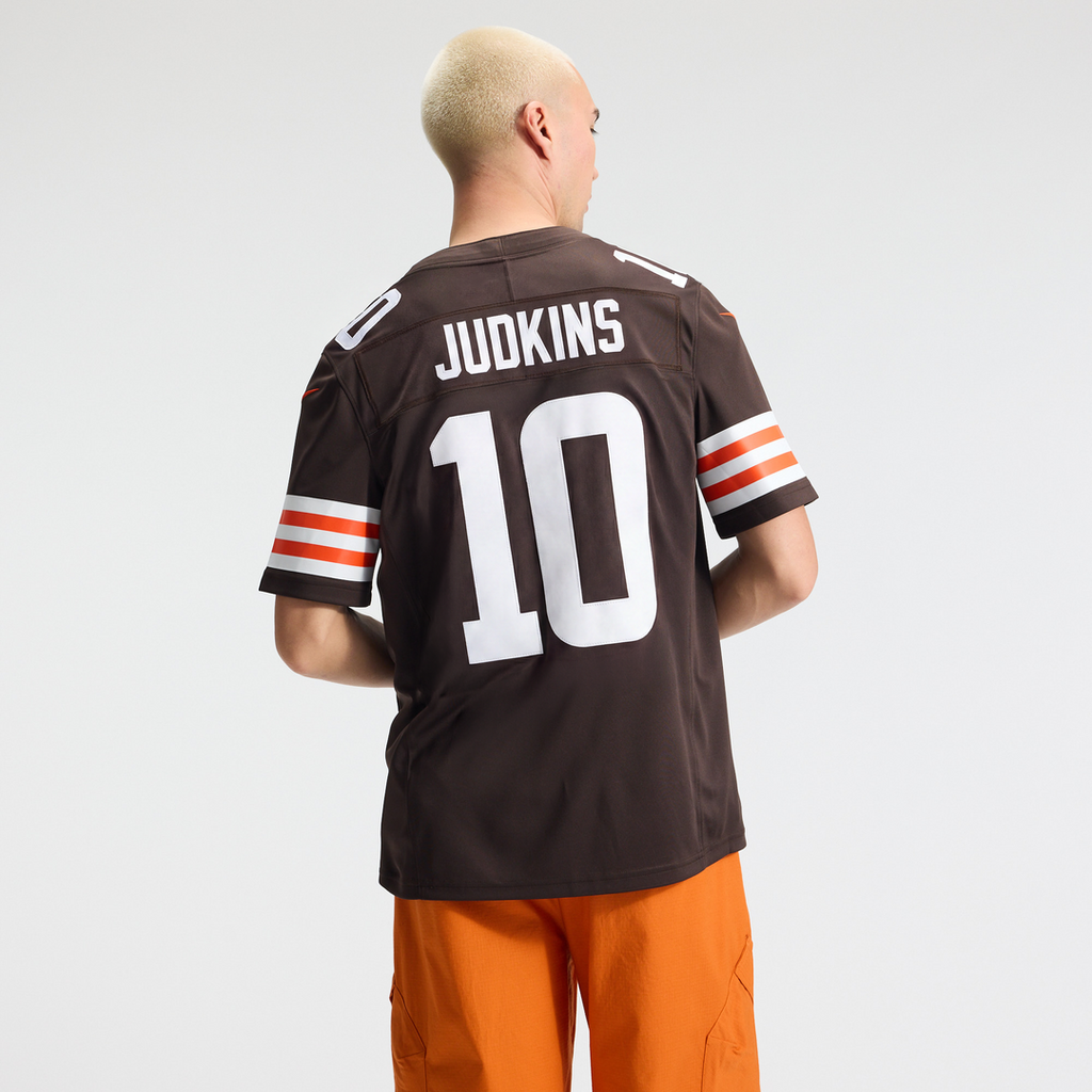 Quinshon Judkins Cleveland Browns Team Vapor F.U.S.E. Stitched Limited Jersey - Brown
