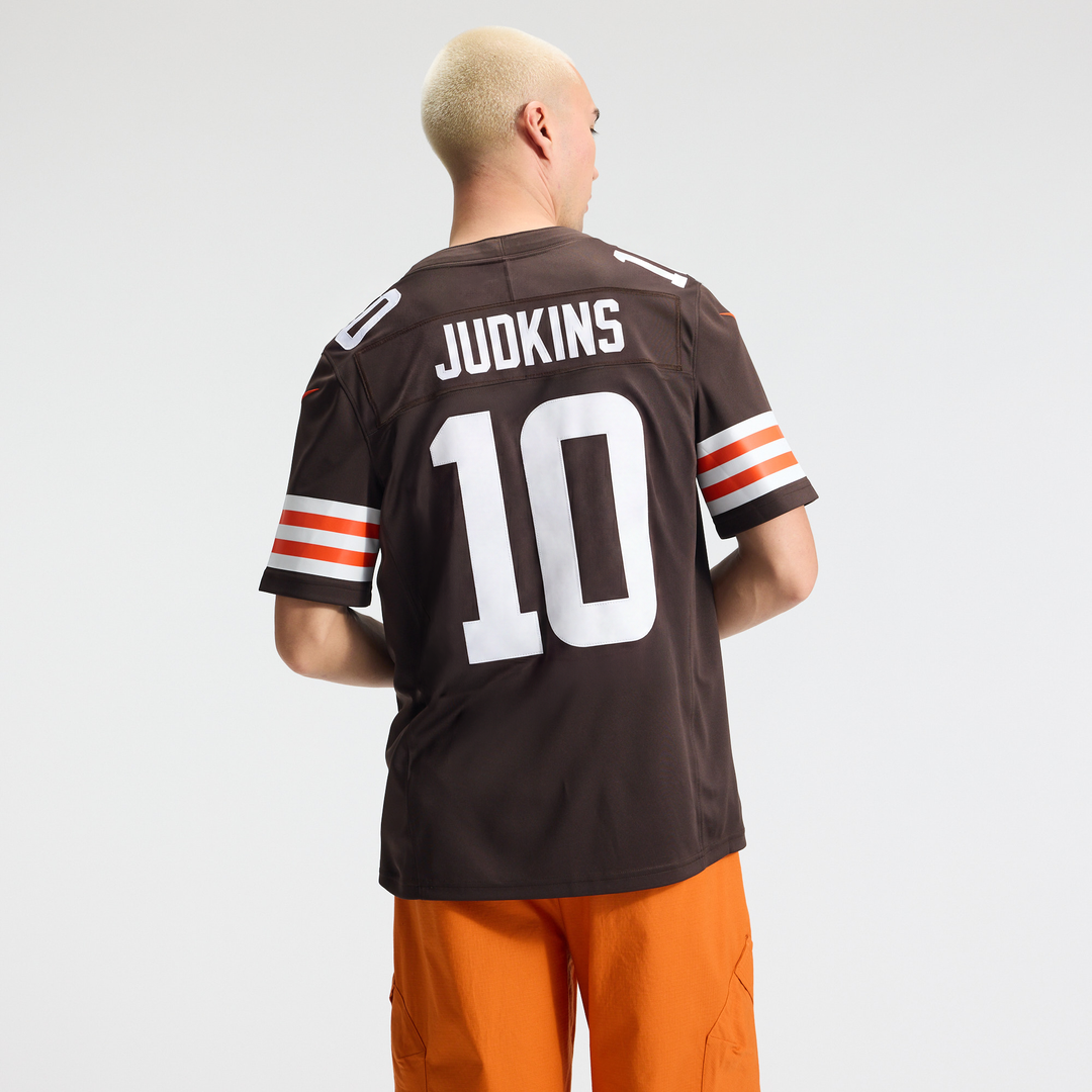 Quinshon Judkins Cleveland Browns Team Vapor F.U.S.E. Stitched Limited Jersey - Brown