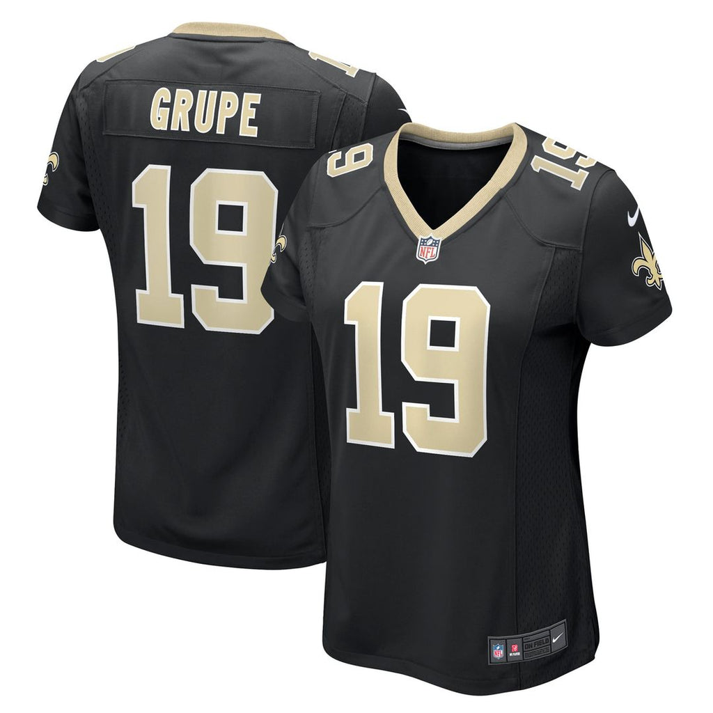 Blake Grupe New Orleans Saints Women's Team Game Jersey - Black
