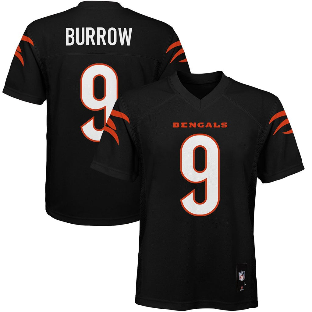 Joe Burrow Cincinnati Bengals Youth Replica Jersey - Black