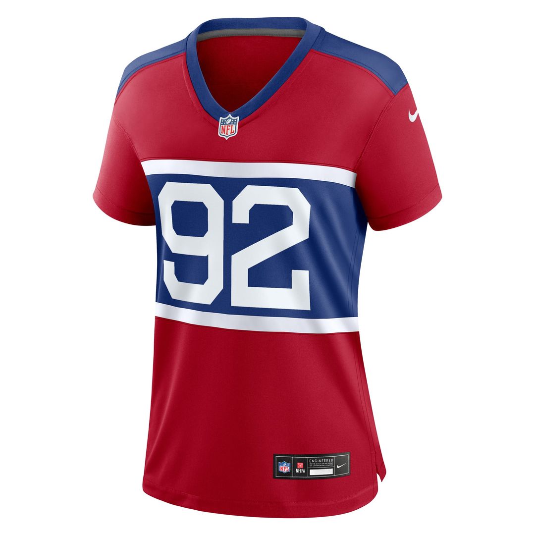Michael Strahan New York Giants Women's Alternate Retired Player Game Jersey - Century Red