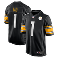 Number 1 Dad Pittsburgh Steelers Game Jersey - Black