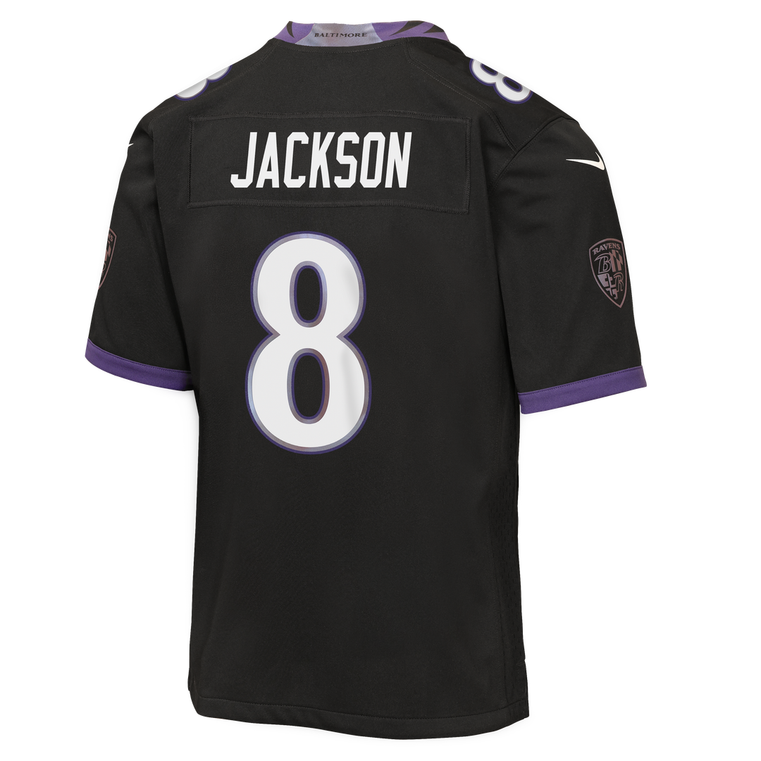 Lamar Jackson Baltimore Ravens Youth Alternate Game Jersey - Black