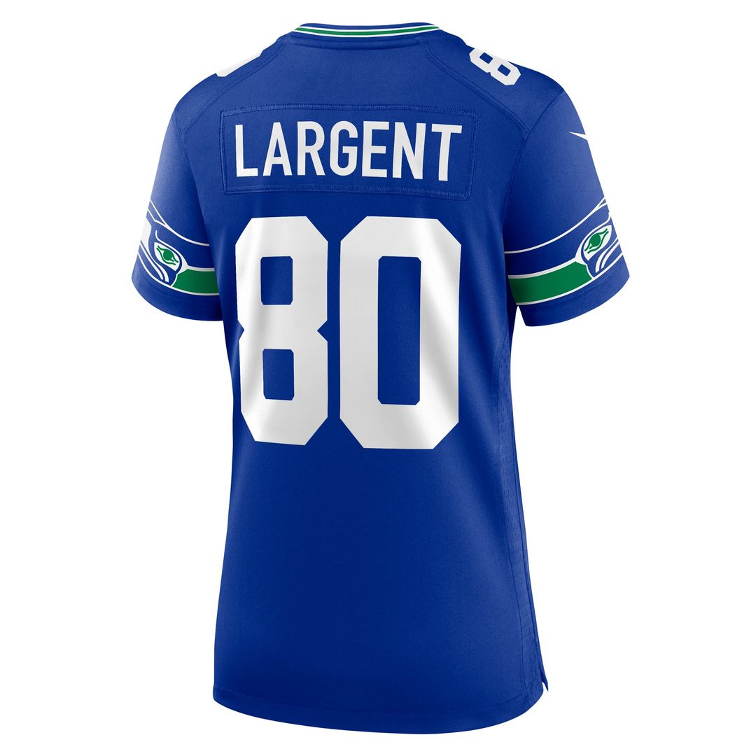 Steve Largent Seattle Seahawks Women's Throwback Retired Player Game Jersey - Royal