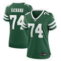 Olu Fashanu New York Jets Women's Game Jersey - Legacy Green