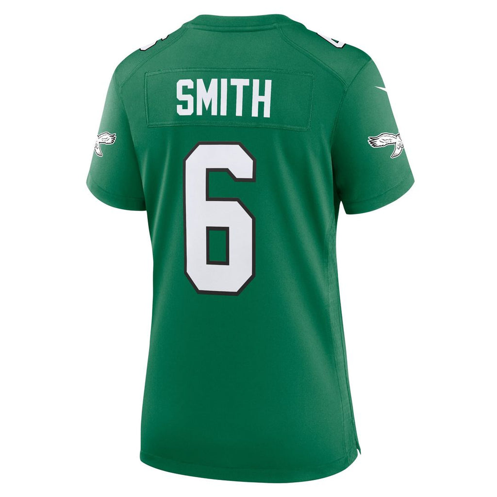 DeVonta Smith Philadelphia Eagles Women's Team Game Jersey - Midnight Green