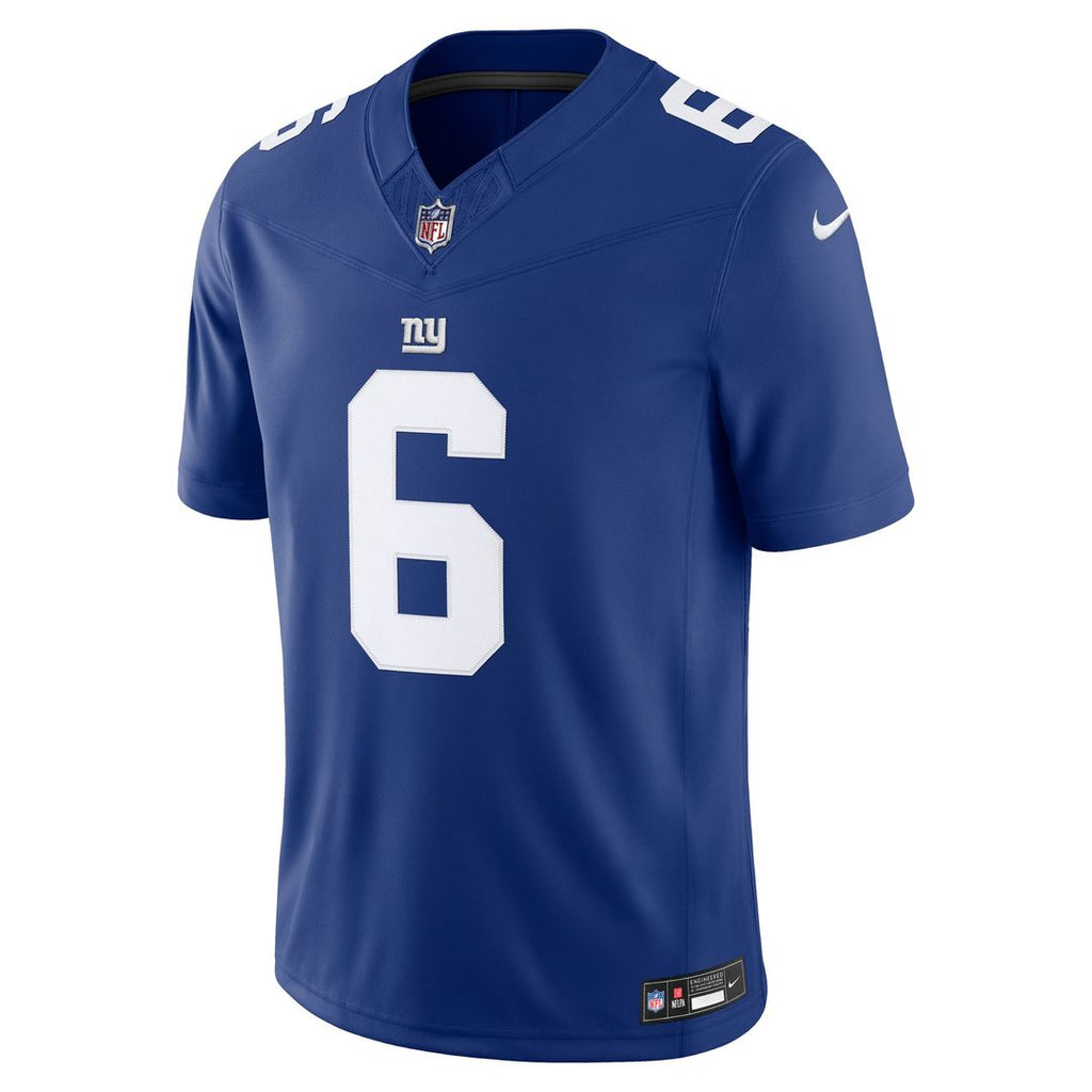 Jaxson Dart New York Giants Team Vapor F.U.S.E. Stitched Limited Jersey - Royal