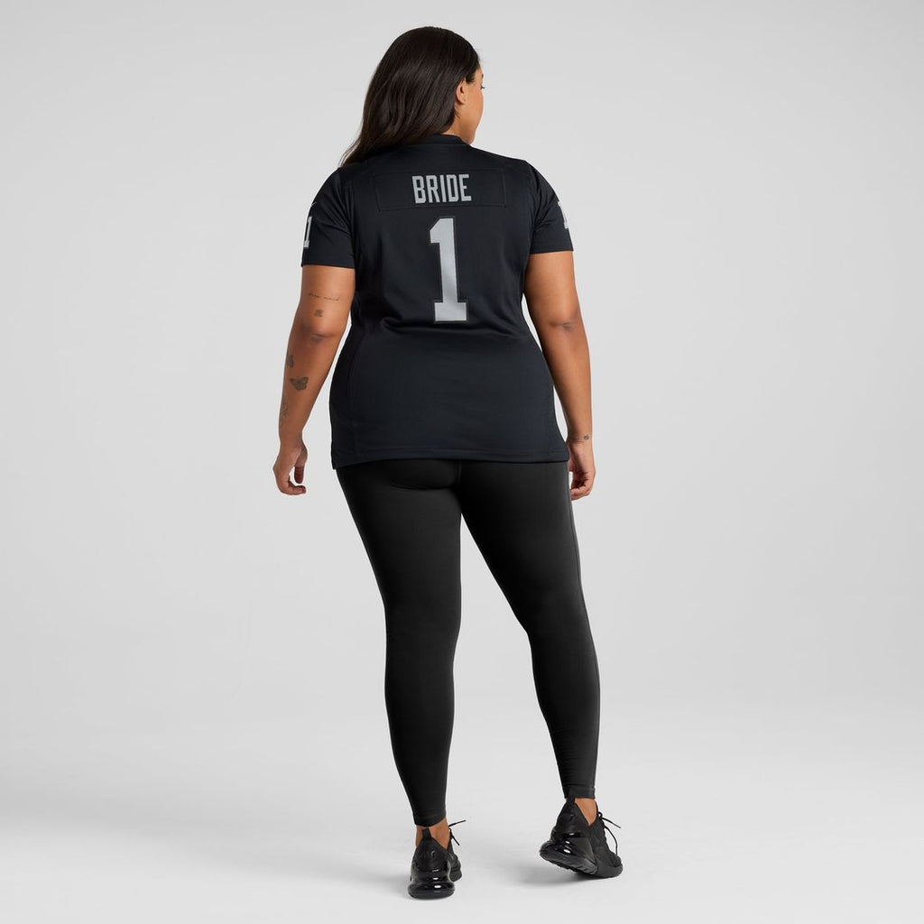 Number 1 Bride Las Vegas Raiders Women's Game Jersey - Black
