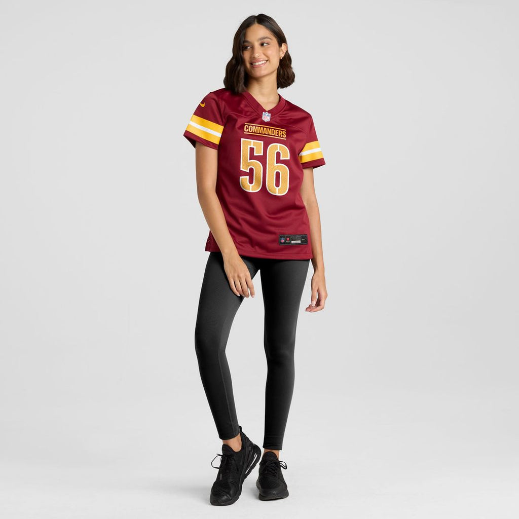 Kain Medrano Washington Commanders Women's Team Game Jersey - Burgundy