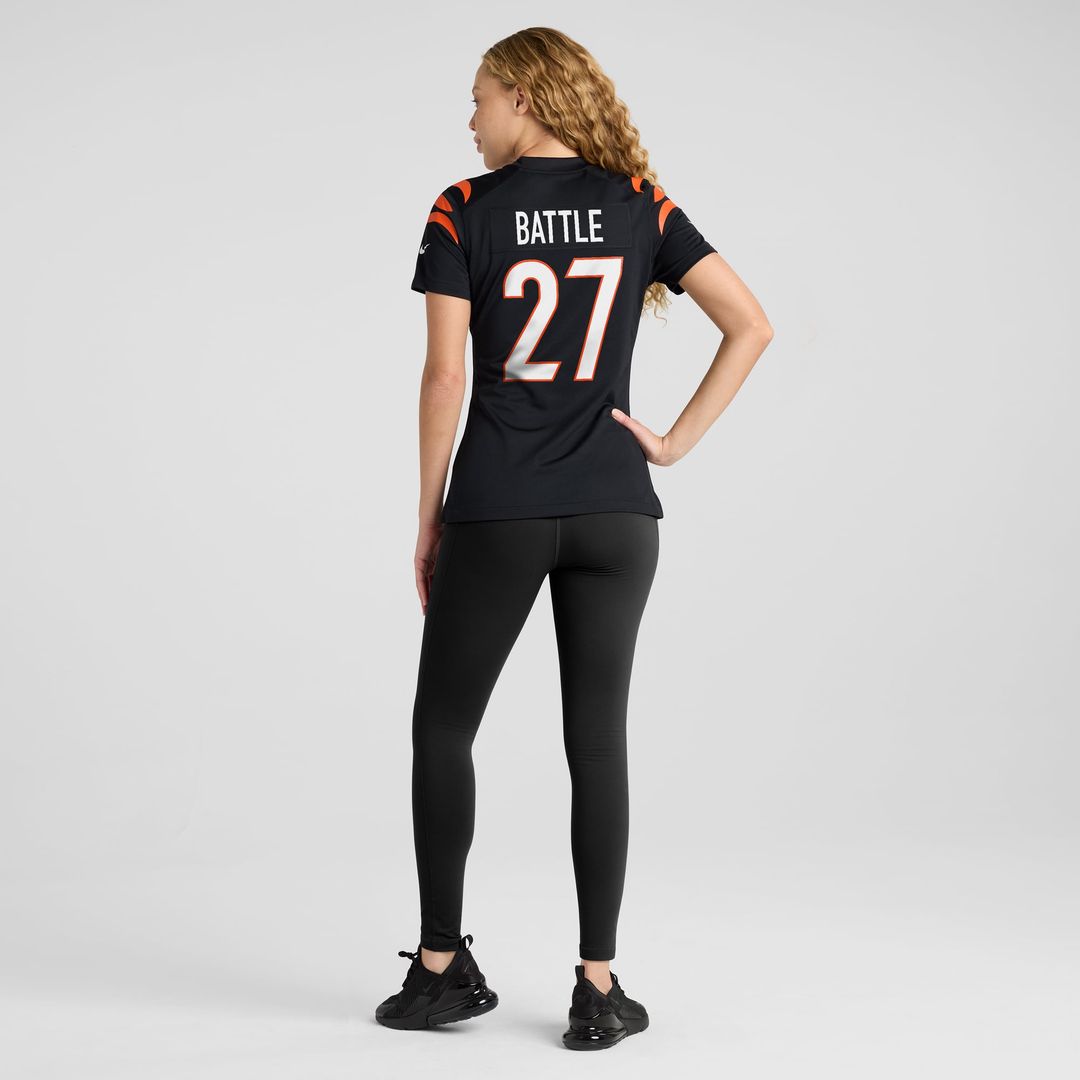 Jordan Battle Cincinnati Bengals Women's Team Game Jersey - Black