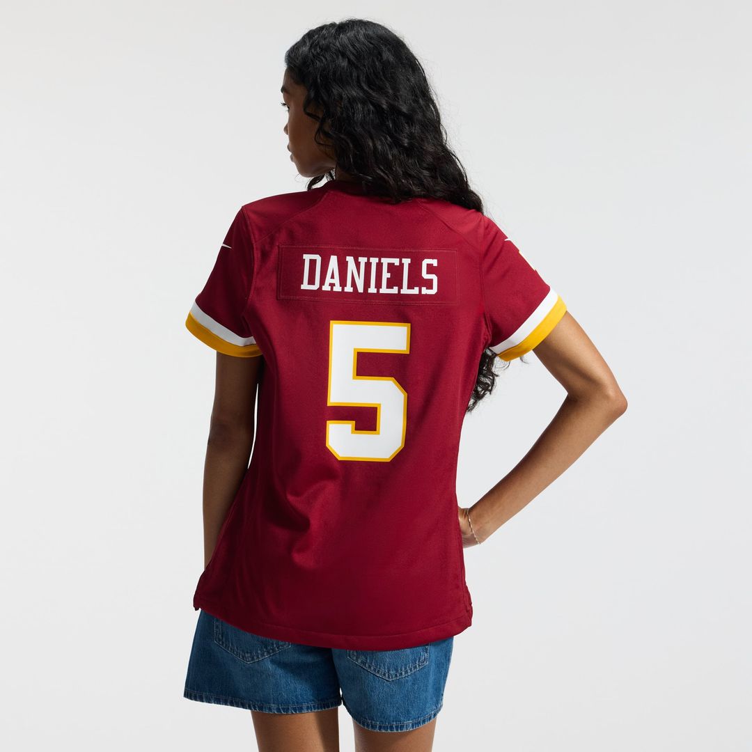 Jayden Daniels Washington Commanders Women's Game Super Bowl Era Jersey - White