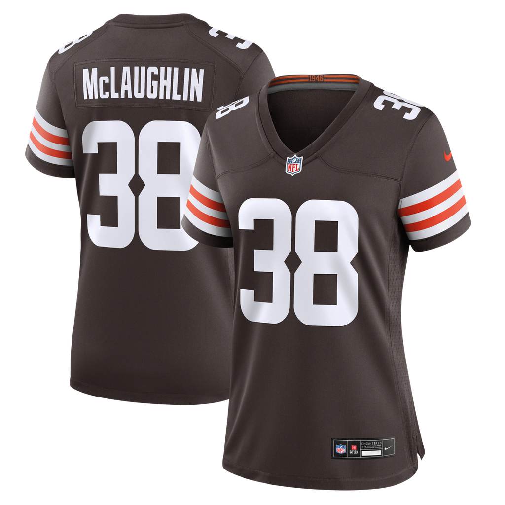 Jaleel McLaughlin Cleveland Browns Women's Team Game Jersey - Brown