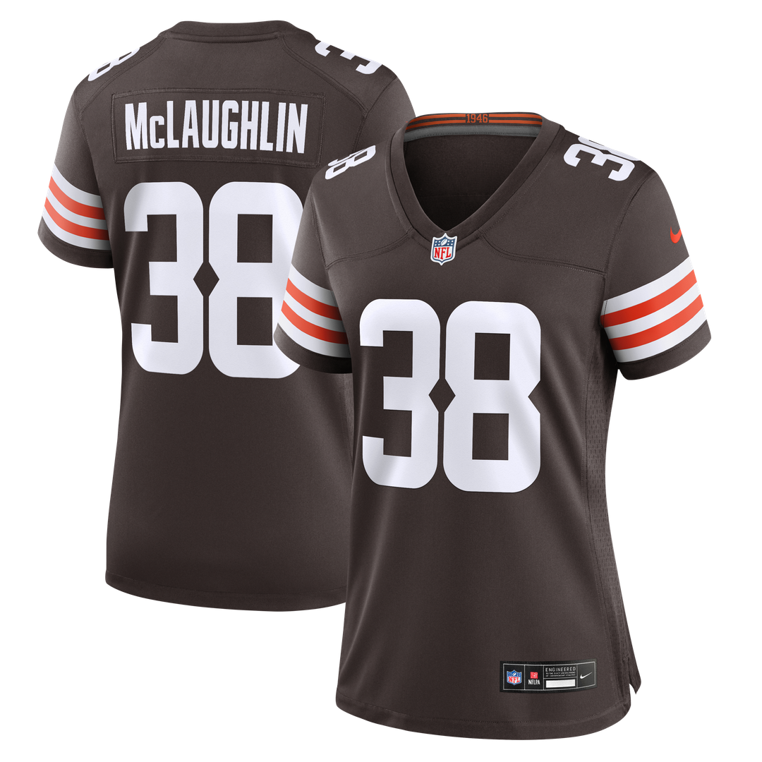 Jaleel McLaughlin Cleveland Browns Women's Team Game Jersey - Brown