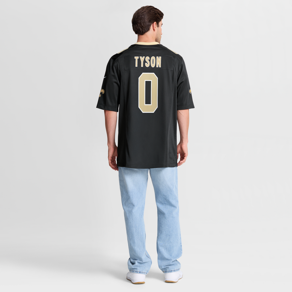 Jordyn Tyson New Orleans Saints Team Game Jersey - Black