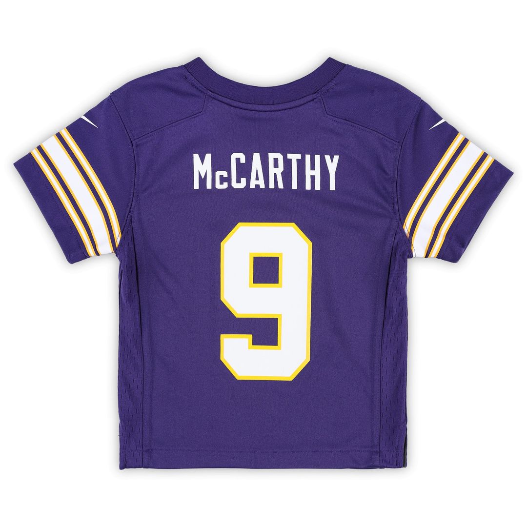 J.J. McCarthy Minnesota Vikings Preschool Classic Player Game Jersey - Purple
