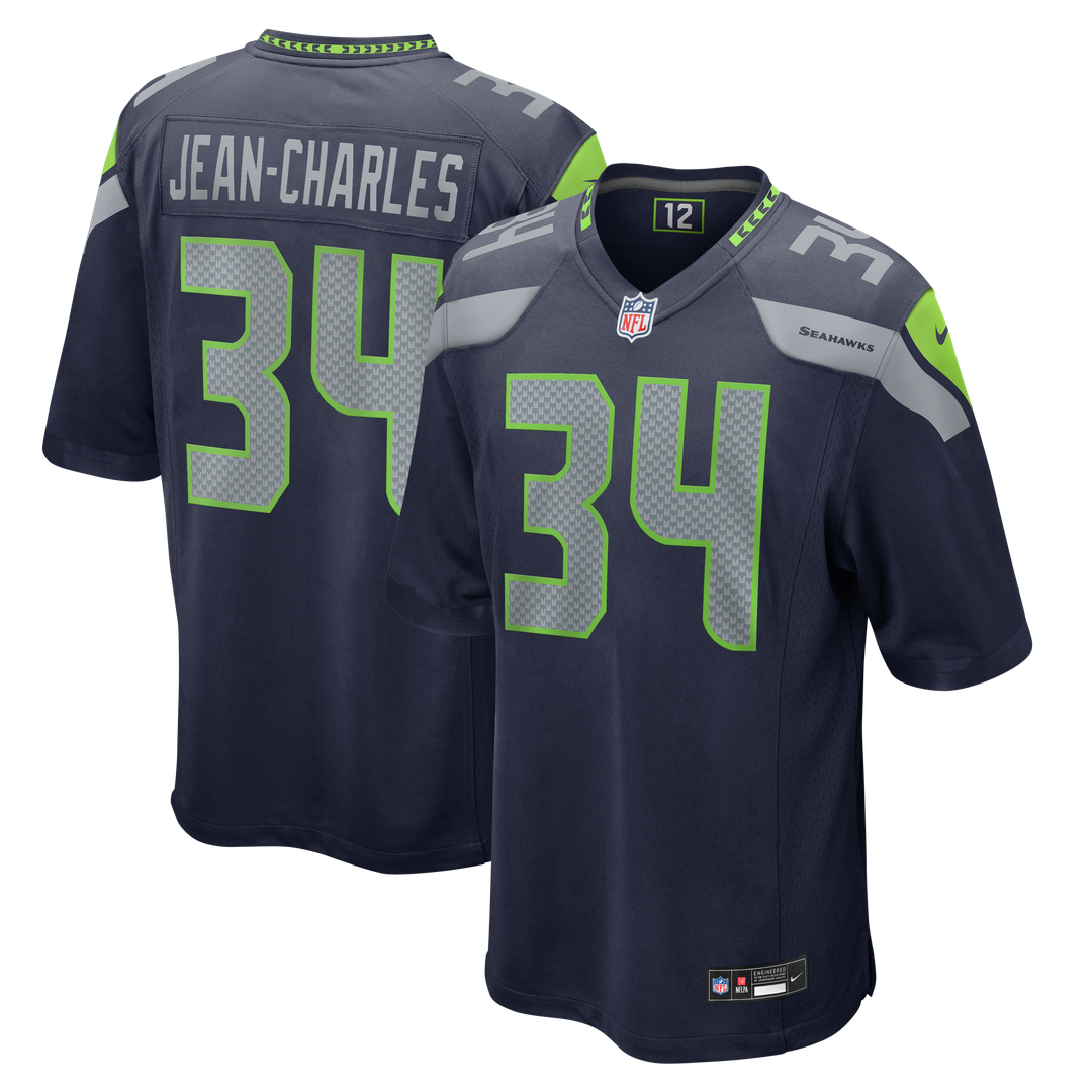 Shemar Jean - Charles Seattle Seahawks Team Game Jersey - College Navy