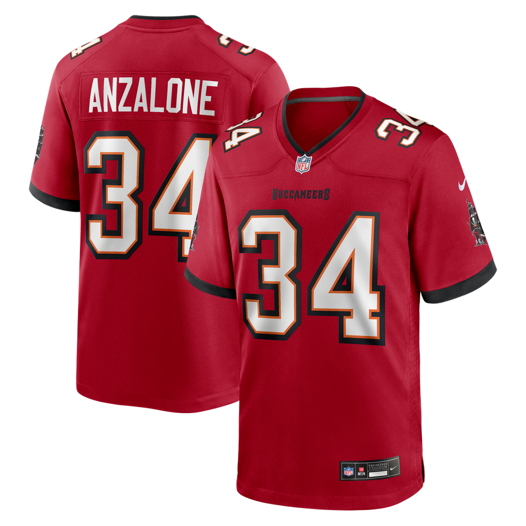 Alex Anzalone Tampa Bay Buccaneers Team Game Jersey - Red
