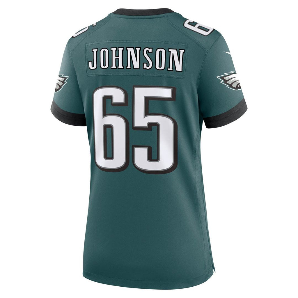 Lane Johnson Philadelphia Eagles Women's Team Game Jersey - Midnight Green