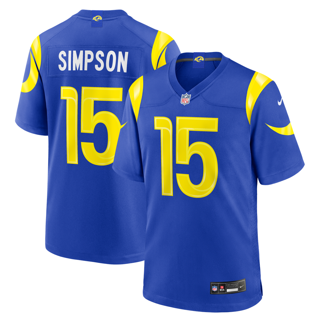 Ty Simpson Los Angeles Rams Team Game Jersey - Royal
