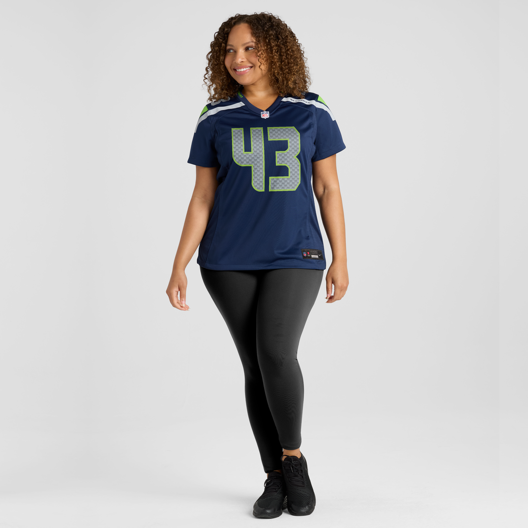 Maxen Hook Seattle Seahawks Women's Team Game Jersey - College Navy