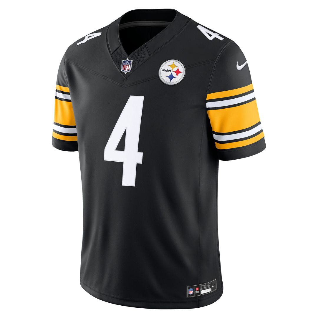 DK Metcalf Pittsburgh Steelers Team Vapor F.U.S.E. Stitched Limited Jersey - Black