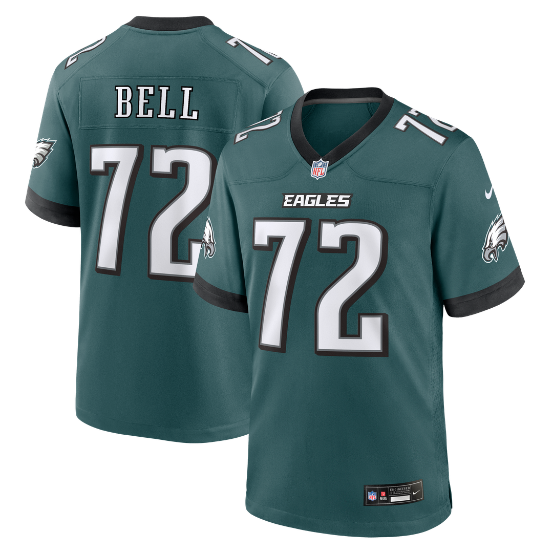 Markel Bell Philadelphia Eagles Team Game Jersey - Midnight Green