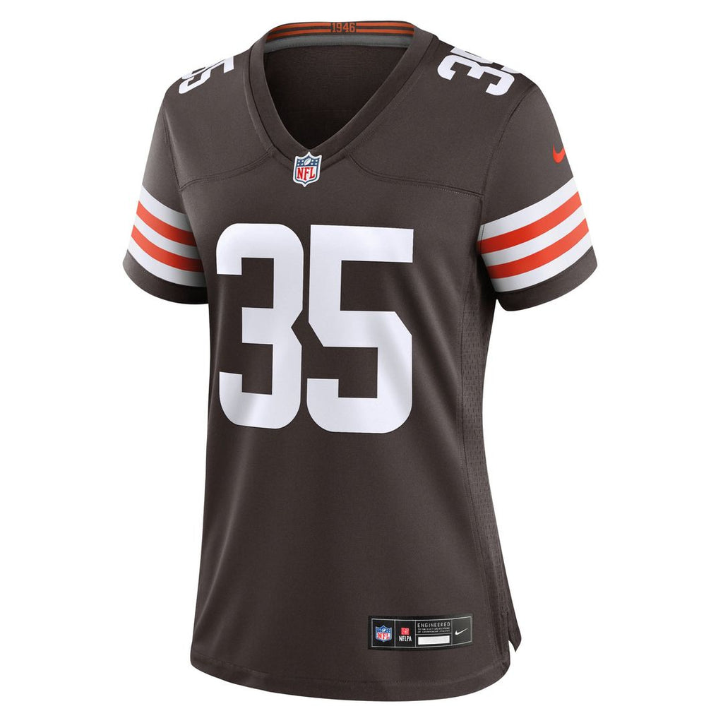 Raheim Sanders Cleveland Browns Women's Team Game Jersey - Brown