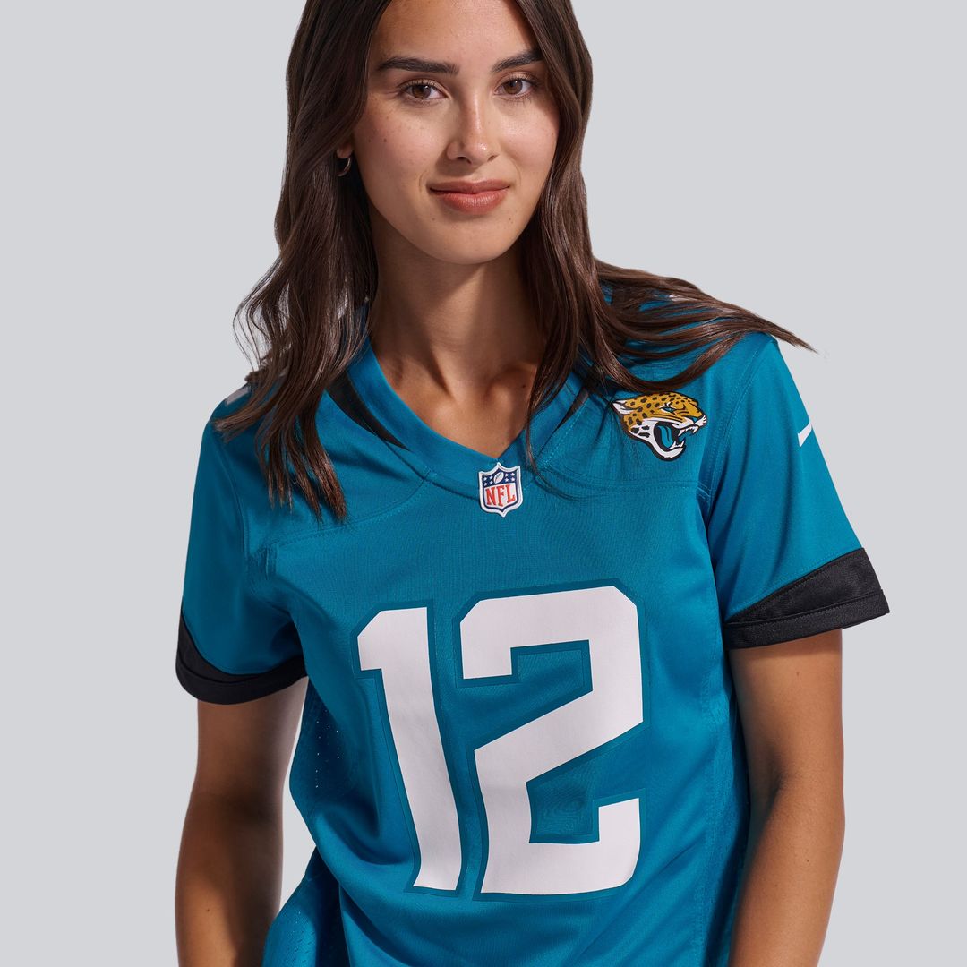 Travis Hunter Jacksonville Jaguars Women's Team Game Jersey - Teal