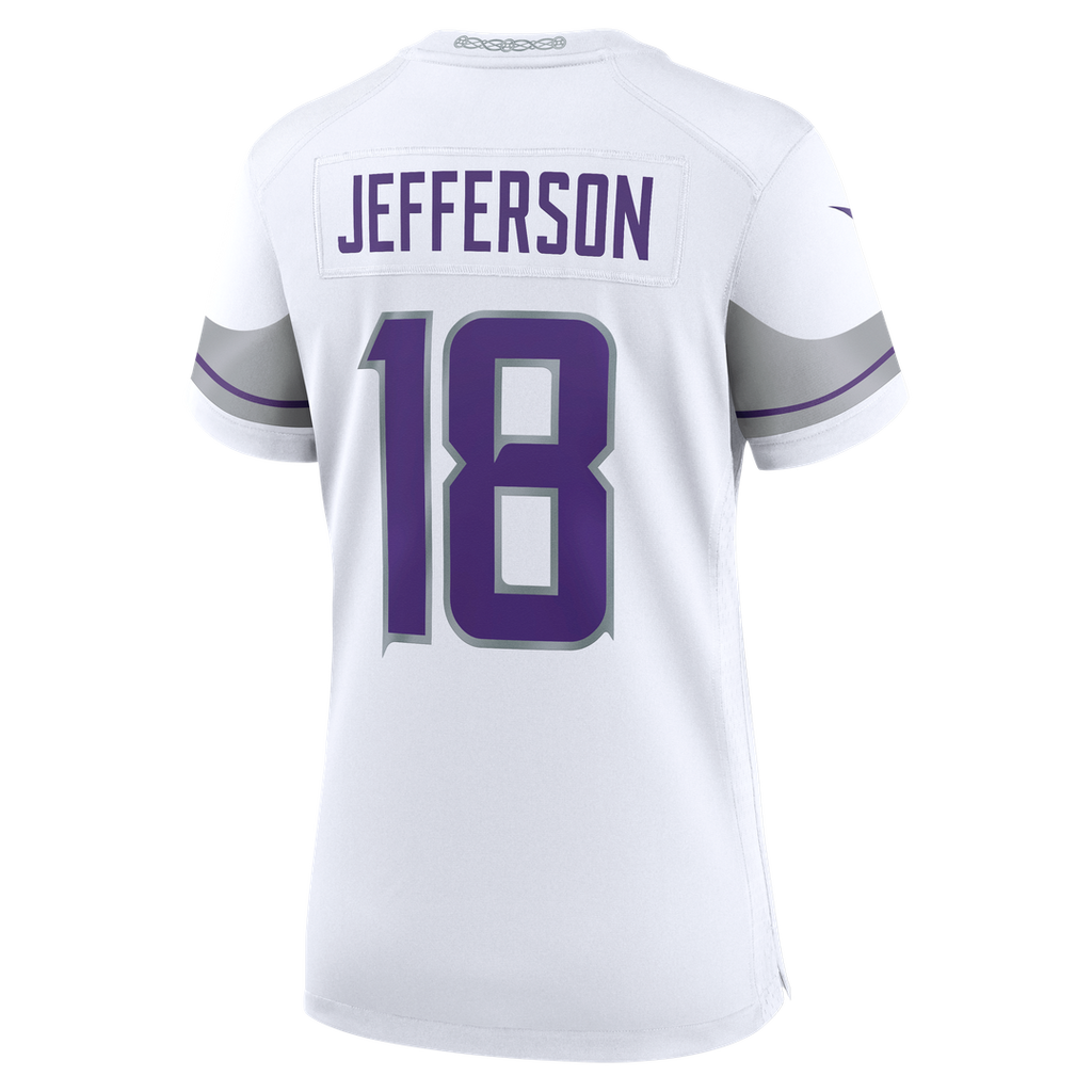 Justin Jefferson Minnesota Vikings Women's Alternate Game Player Jersey - White