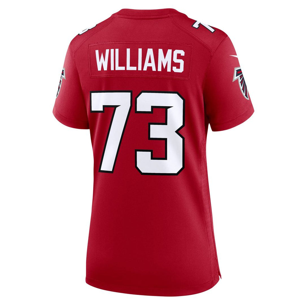 Cameron Williams Atlanta Falcons Women's Team Game Jersey - Red