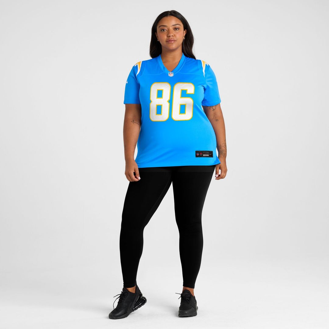 Oronde Gadsden Los Angeles Chargers Women's Team Game Jersey - Powder Blue