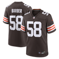 Austin Barber Cleveland Browns Team Game Jersey - Brown