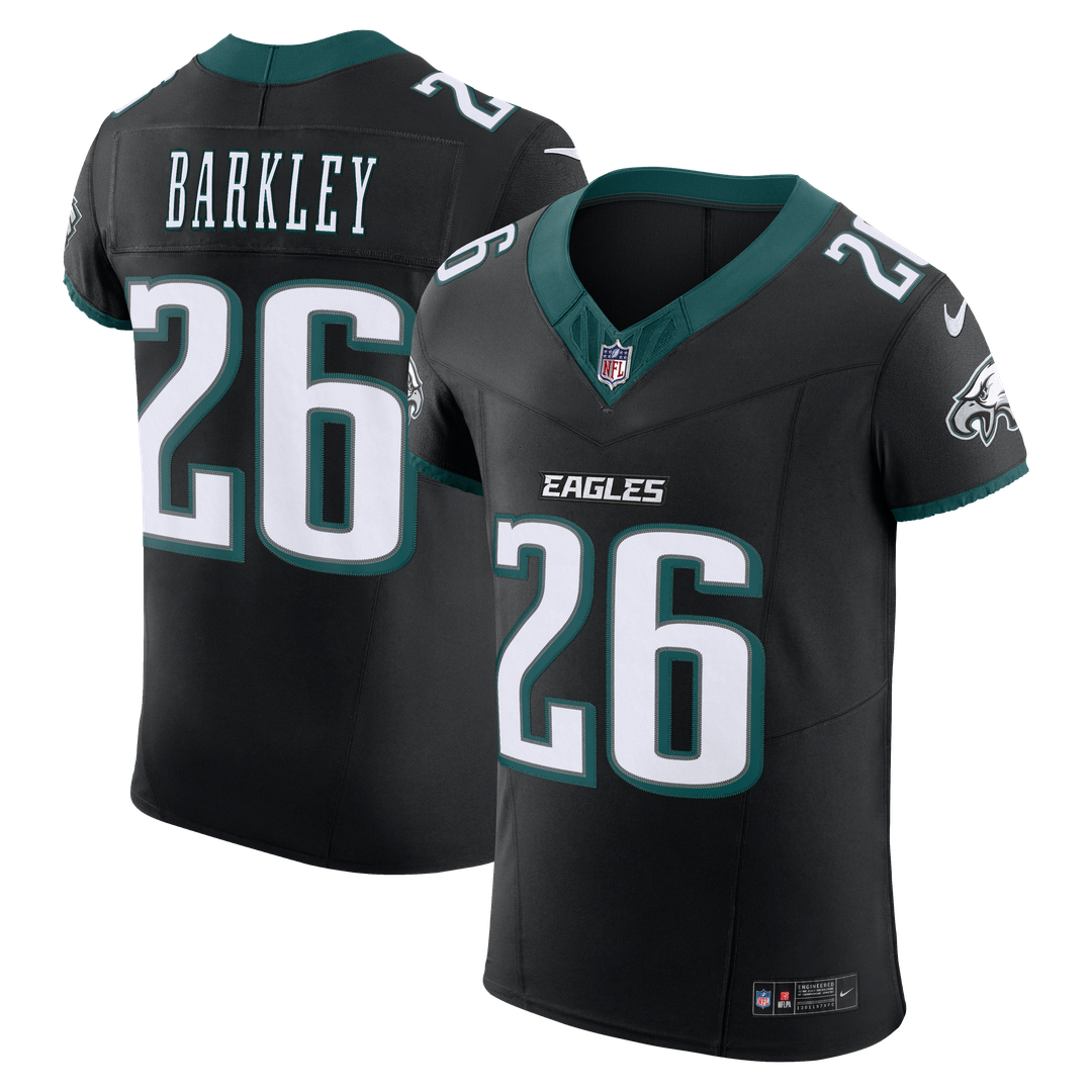 Saquon Barkley Philadelphia Eagles Alternate Vapor F.U.S.E. Elite Jersey - Black