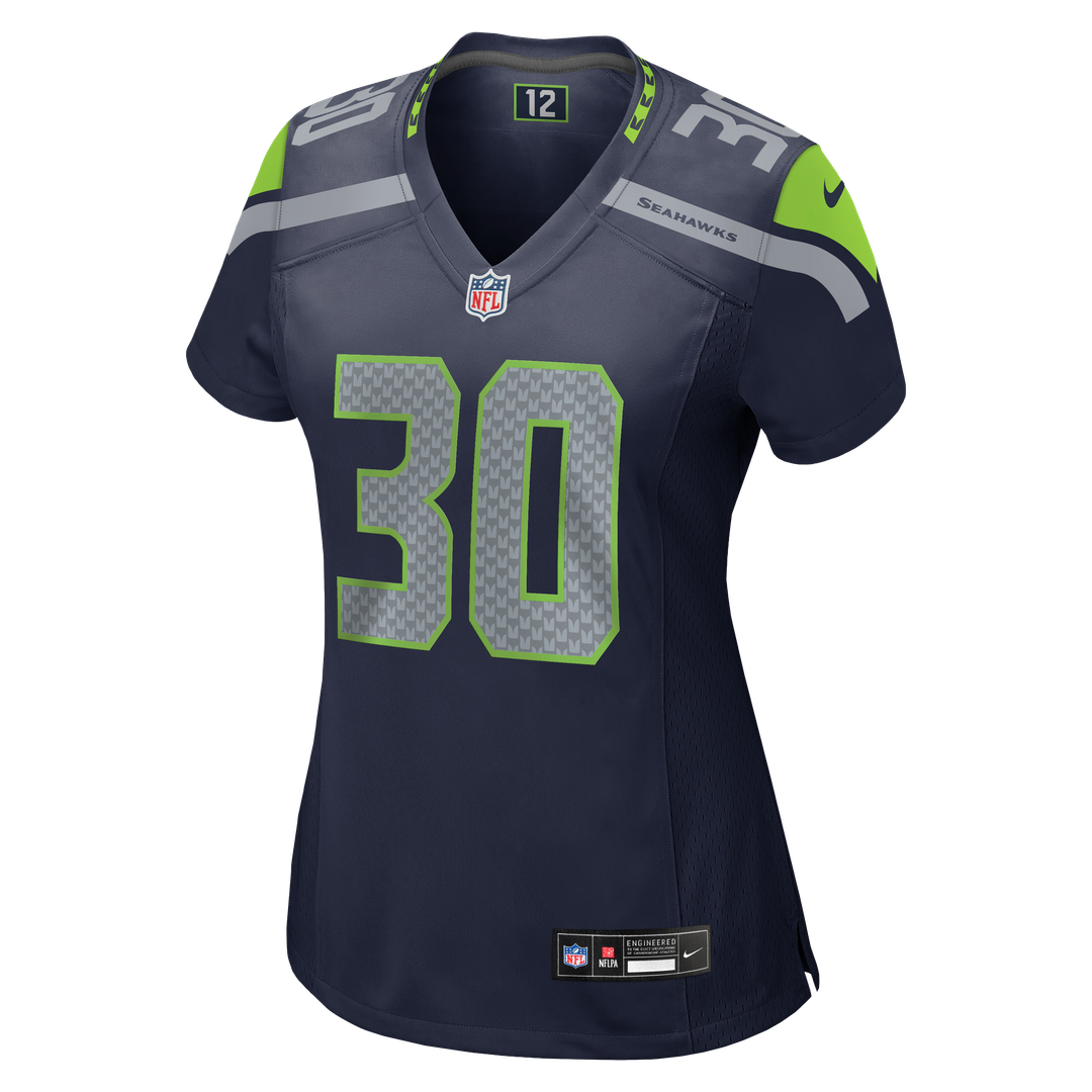 Cam Akers Seattle Seahawks Women's Team Game Jersey - College Navy