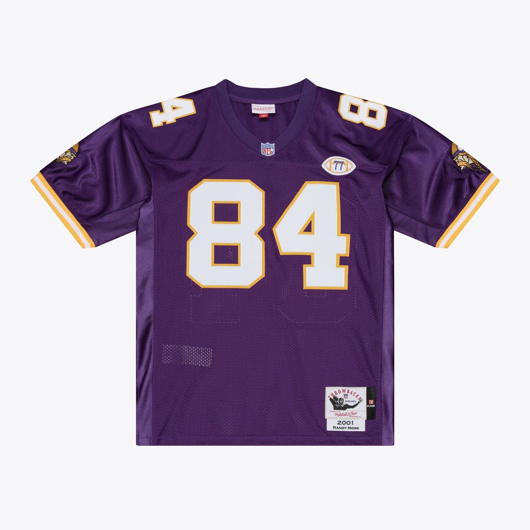 Randy Moss Minnesota Vikings 2001 Authentic Throwback Jersey - Purple