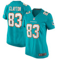 Mark Clayton Miami Dolphins Women's Game Retired Player Jersey - Aqua
