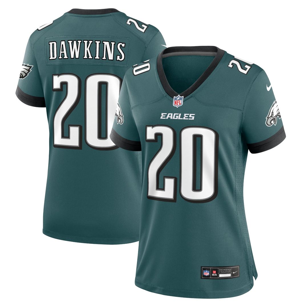 Brian Dawkins Philadelphia Eagles Women's Alternate Game Jersey - Black
