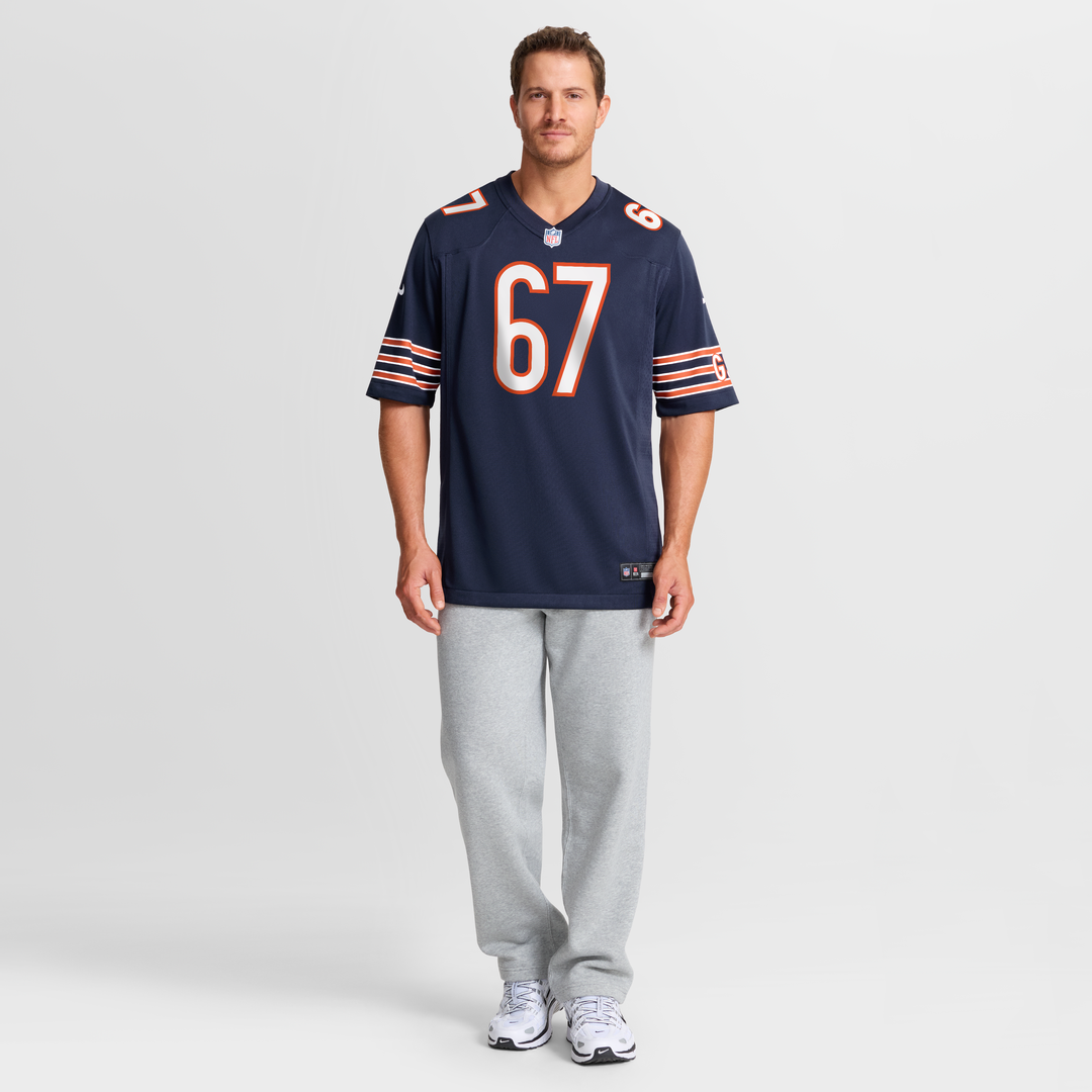 Garrett Bradbury Chicago Bears Team Game Jersey - Navy