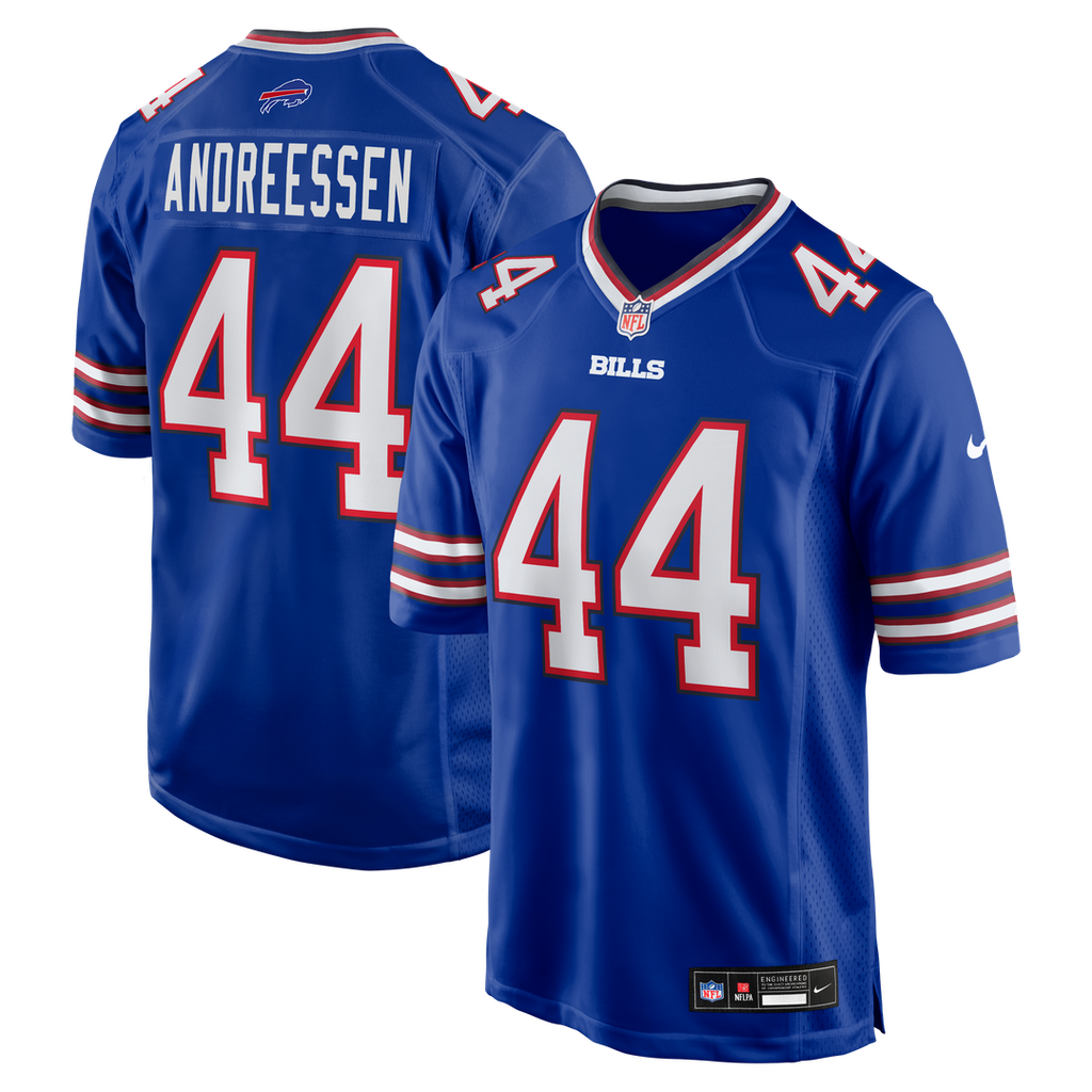 Joe Andreessen Buffalo Bills Game Jersey - Royal
