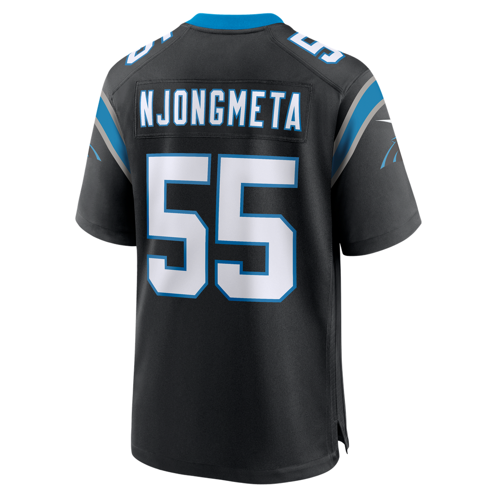 Maema Njongmeta Carolina Panthers Team Game Jersey - Black