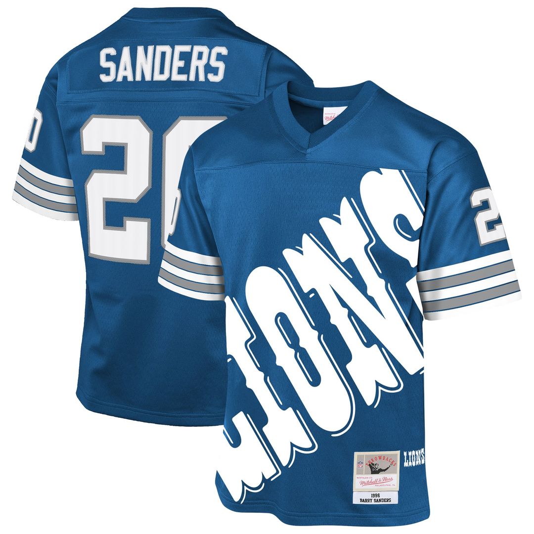 Barry Sanders Detroit Lions Youth 1996 Throwback Fashion Jersey - Blue