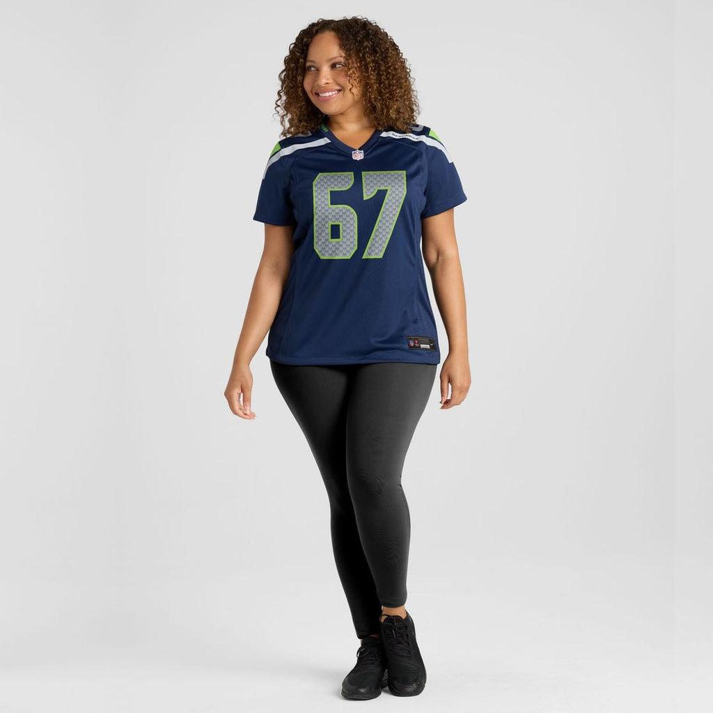 Charles Cross Seattle Seahawks Women's Team Game Jersey - College Navy