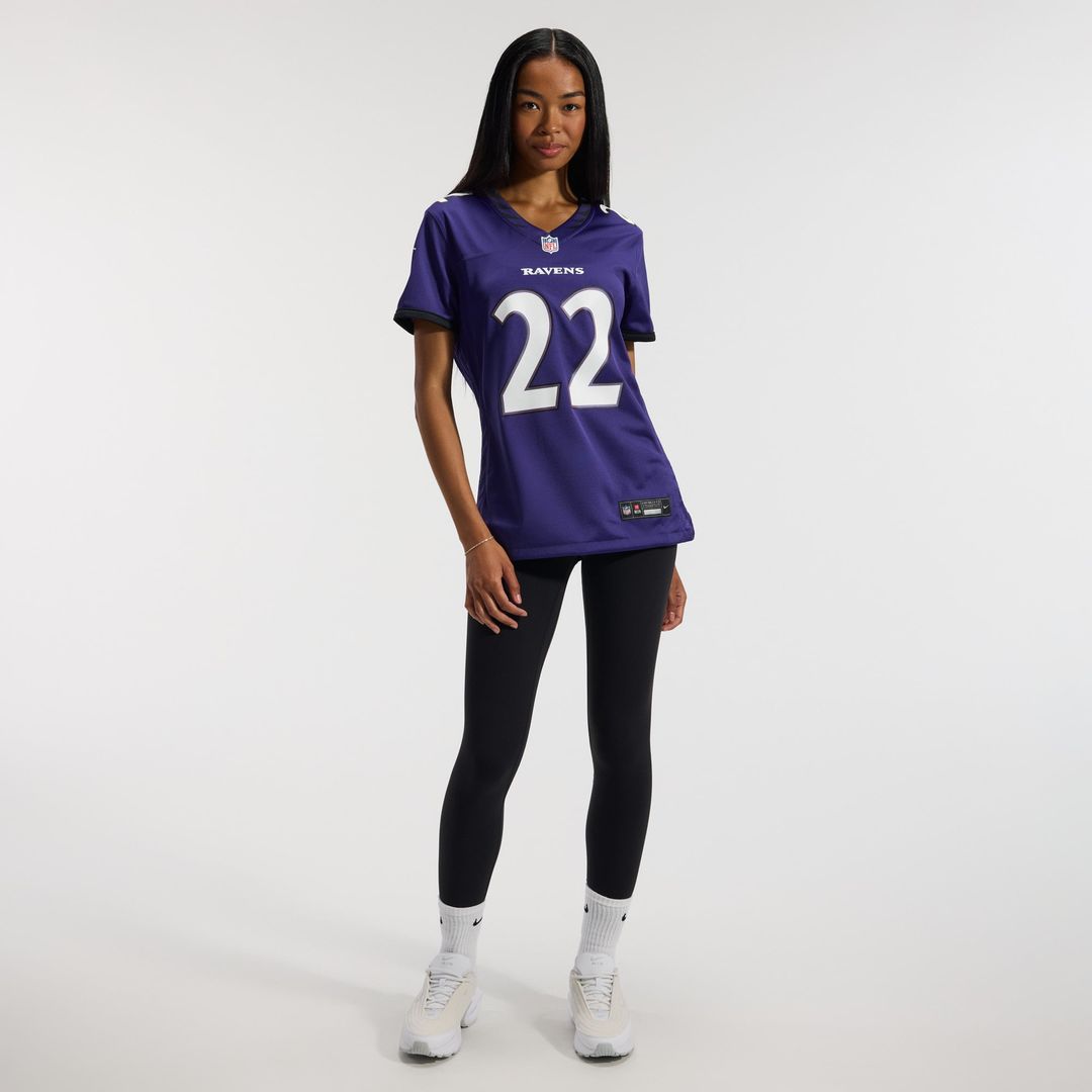 Derrick Henry Baltimore Ravens Women's Team Game Jersey - Purple