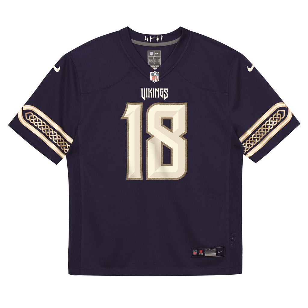 Justin Jefferson Minnesota Vikings Toddler 2026 Rivalries Collection Game Jersey - Purple