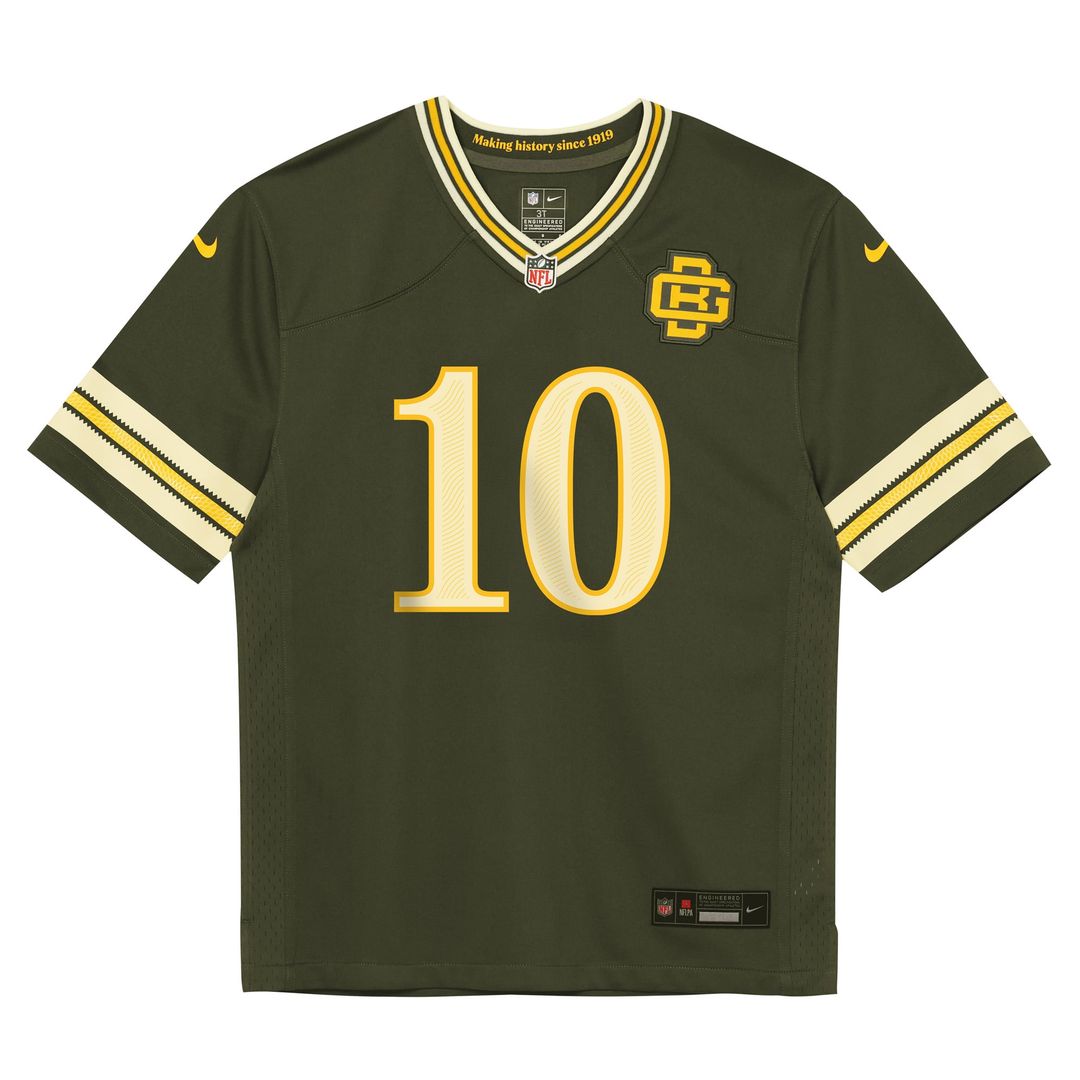 Jordan Love Green Bay Packers Preschool 2026 Rivalries Collection Game Jersey - Green